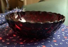 Vintage Anchor Hocking Royal Ruby Red Bubble Bowl Berry/Serving Bowl