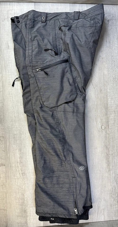 686 GLCR Pantalones de Nieve Gris Esquí Snowboard Peso Ligero Carcasa Suave Para Hombres L (38X30.5”) Foto 4 de 4