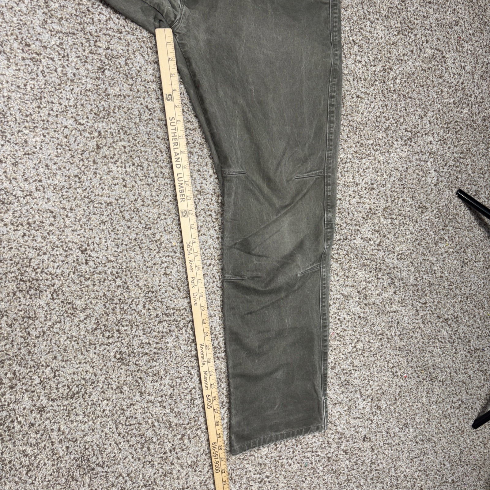 Kuhl Men's 36x32 Fits 35 X 31 Rydr Patina Dye Green Straight Jeans Pants - View 11