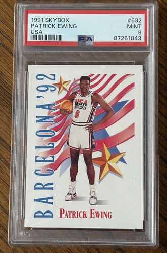 1991 SKYBOX USA #532 PATRICK EWING PSA 9