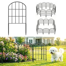 20.58ft L x 24in H Decorative Garden Fence Panels - Animal Barrier Fence ...