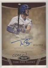 2019 Topps Tier One Tier One Talent Auto 13/299 Travis Shaw #TTA-TSH Auto 7i2