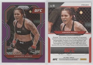 2021 Panini Prizm UFC Purple Prizm /149 Amanda Nunes #66