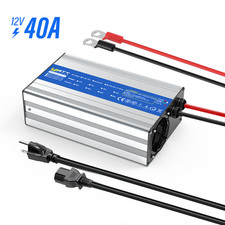 Lifepo4 Ladeger&auml;t 14,6V 40A Akku Charger 12V Ladeger&auml;t Lithiumakku Ladekabel