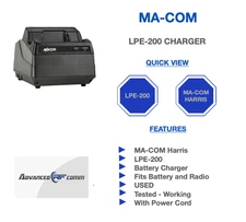 Harris MA-COM GE M/A Com LPE-200 2-Way Digital Trunking Radio Battery Charger