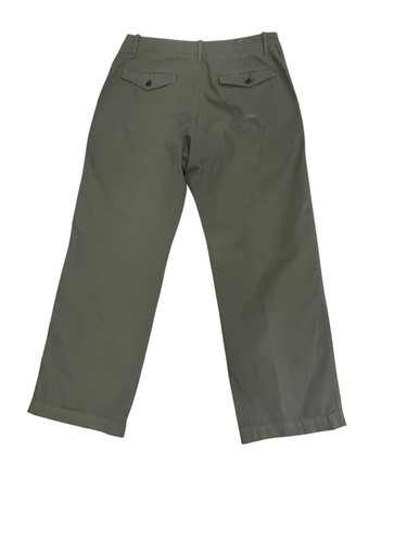 Pantalones chinos verdes Banana Republic para hombre 33/30 algodón calce relajado trabillas SP 07 - Imagen 2 de 16