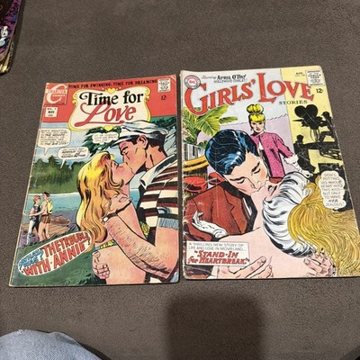 Girls Love Stories #105, Time for Love #7 Lot DC Comics SIlver Age Romance Comic