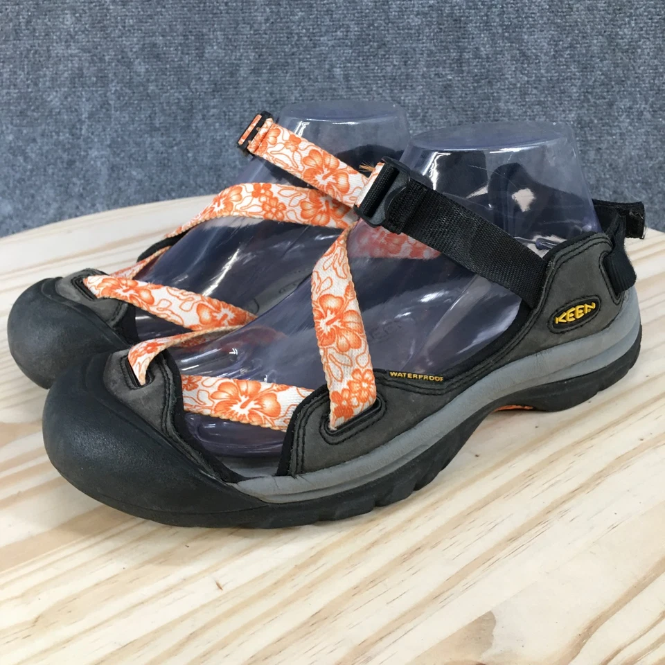 Sandalias KEEN para mujer 10 Zerraport deportivas impermeables con tiras anaranjadas grises Foto 3 de 4