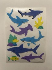 Sandylion Maxi Sticker Originalbogen 90er Haie 🦈 Fuzzy 90er Selten