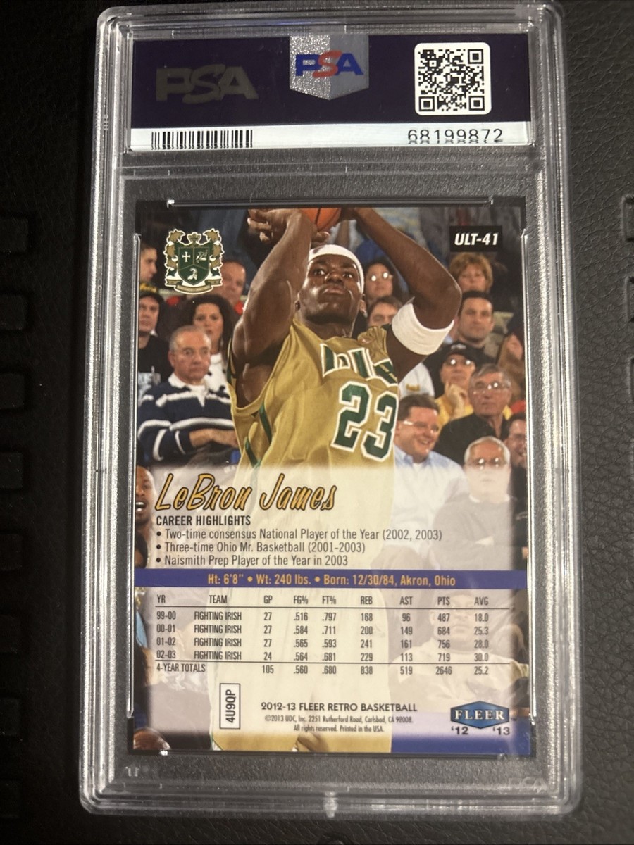 LEBRON JAMES ~ 2012-13 Fleer Retro Basketball Ultra #ULT41 Graded