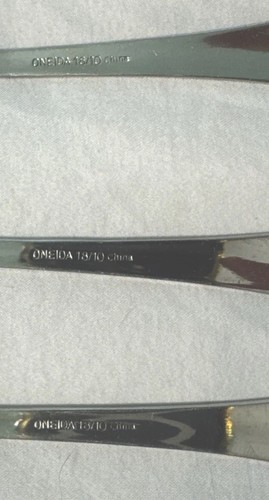 3 salad forks Oneida PRINCETON 18/10 Stainless China 7" - Picture 5 of 5