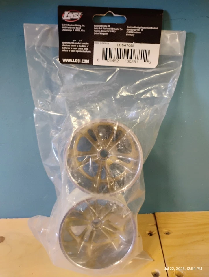 Rueda, delantera y trasera Losi LOSA7058 & LOSA7158 320 Series Spokez cromada Foto 4 de 4