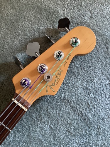 Fender Jazz Bass-1995 USA Neck/Squier Classic Vibe 60's Body-Daphne Blue - Picture 3 of 13