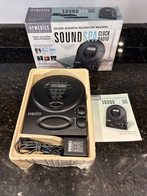 Soothing & Relaxing Homedics SS-400B Alarm Clock Radio Sound Therapy OPEN BOX