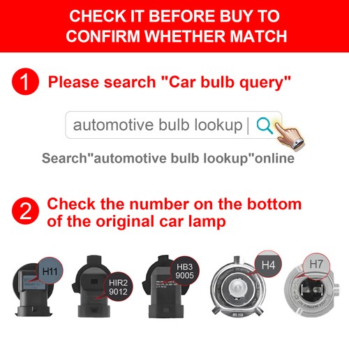 6x LED Bulbs Combo For Chevy Suburban Tahoe 2007-2014 Headlight Fog Light 6000K - Picture 3 of 16