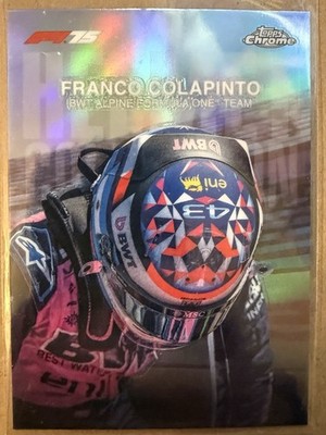 FRANCO COLAPINTO Helmet Collection Refractor 2025 Topps Chrome Formula 1 F1 HC-9