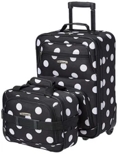 Softside 2-Piece Luggage Set with Expandable Carry-On Printed Design