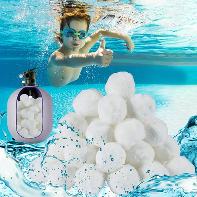 MAQIHAN 50PCS Pool Filter Balls for Sand-Filter - Dry Filter Sand Balls,Reusable