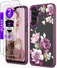 For Samsung Galaxy A26 5G Case+Tempered Glass Screen Protector,Military Grade Pr