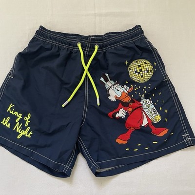 MC2 Saint Barth Disney Scrooge McDuck Swim Shorts Men M King of the Night Navy