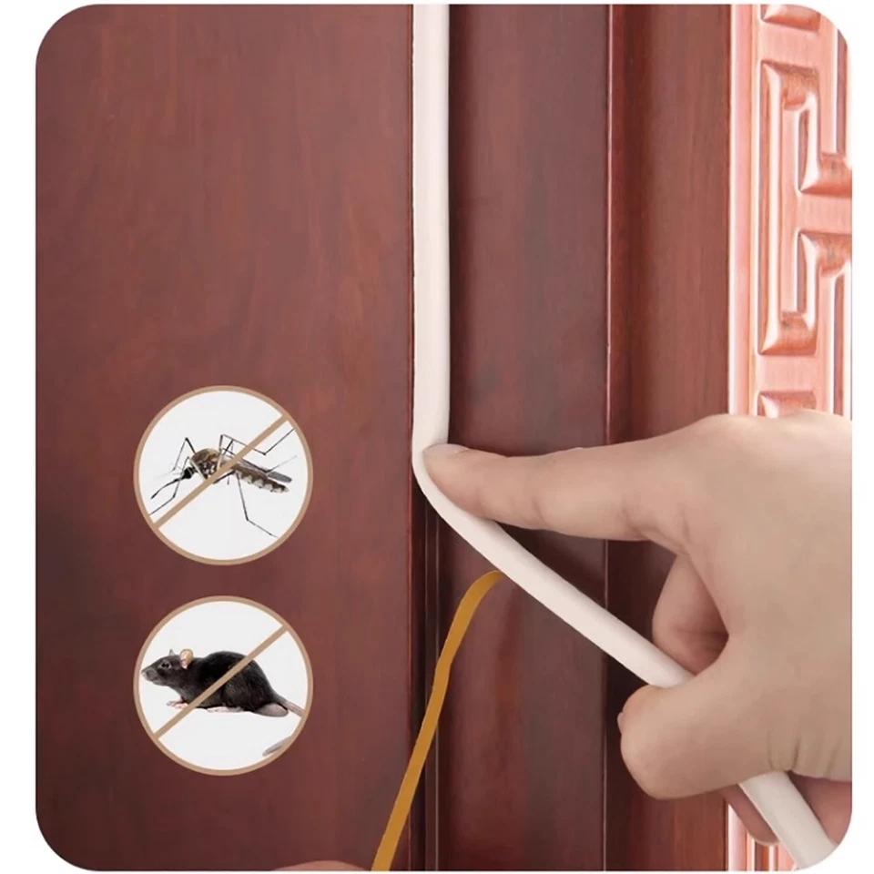 6M Fensterdichtung Selbstklebend Silikondichtung Türdichtung Dichtband Dichtung - Bild 3 von 4