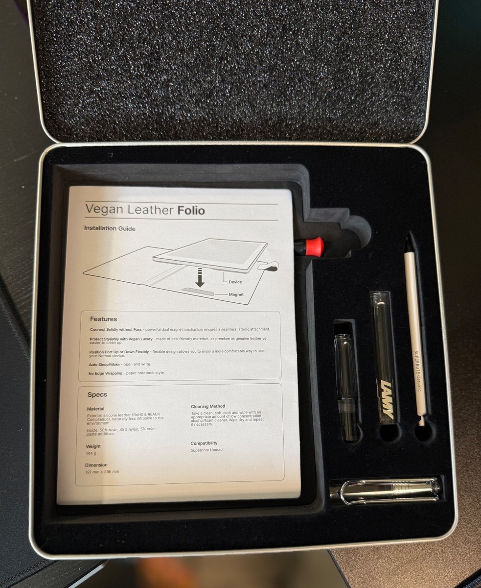 Supernote Nomad A6X2 Crystal Clear Thinking Lamy co-branded Bundle