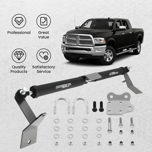 Dual Steering Stabilizer w/ Mounting brackets for Dodge Ram 2500 3500 4WD 03-12 - Picture 5 of 15
