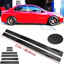 For Mitsubishi Lancer Evo Carbon Fiber 2.2m Side Skirt Extensions Rocker Panel For Mitsubishi Lancer Evo Carbon Fiber 2.2m Side Skirt Extensions Rocker Panel