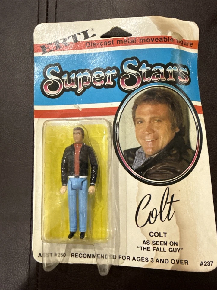 Figura de acción Ertl Super Stars Colt The Fall Guy 1982 (Lee Majors) sellada Foto 2 de 4
