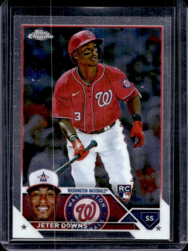 2023 Topps Chrome Jeter Downs RC Rookie #56 Nationals