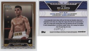 2024 Topps Chrome Bronze Refractor /225 Oscar De La Hoya #32