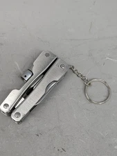 Mini Stainless Steel Multi-Tool Pliers Keychain Camping Hiking Tool