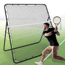 Tennis Rebounder Net 7 x 8 ft Tennis Practice Rebounder Bounce Back Net with ...