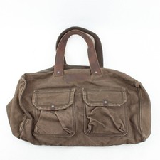 Abercrombie & Fitch Brown Canvas Duffle Bag  19" Travel Luggage