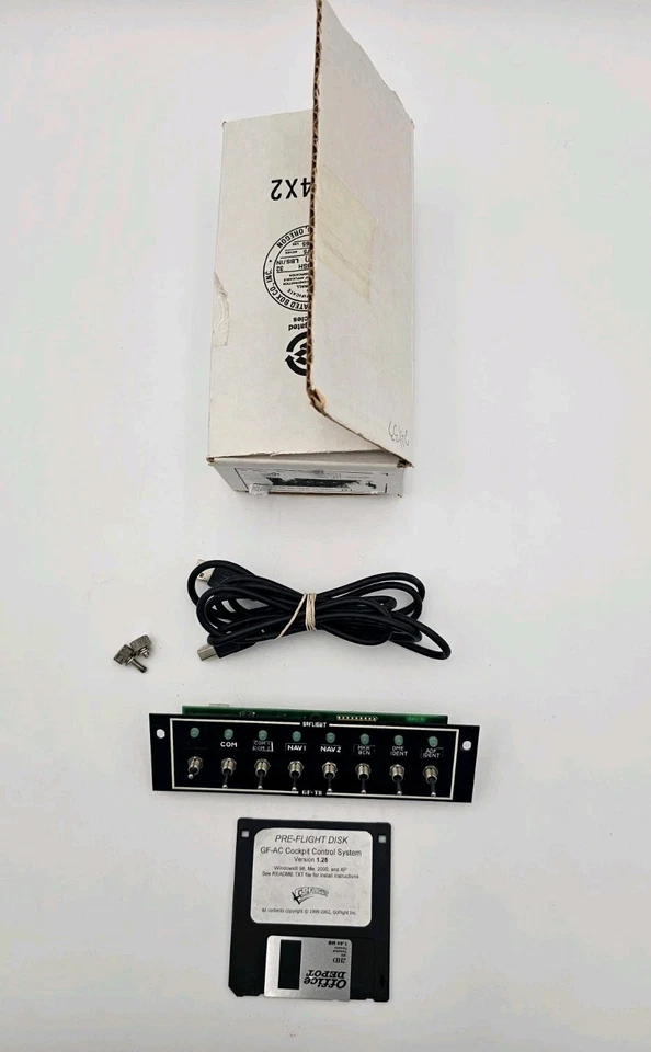 GoFlight GF-T8 Module Flight Simulator Controller w USB Cable - Image 2 of 4