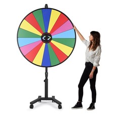 WinSpin 48" Large Giant Prize Wheel w/ Mobile Base Spinning Raffle Trade Show