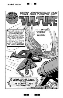 Steve Ditko Spider Man #7 Rare Large Production Art Pg 1 Mono
