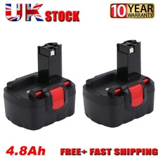 1/2x For Bosch BAT140 4.8Ah 14.4V Battery 2607335263 GSB GSR PSR 14.4 VE2 Ni-Mh