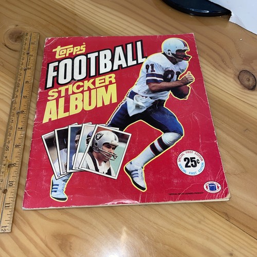 1981 Topps Football Sticker Album Missing 21 Stickers out of 262 in Album