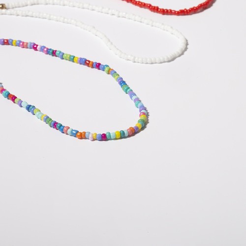 Collares lindos de cuentas coloridos para mujer con cuentas pequeñas - Imagen 12 de 12