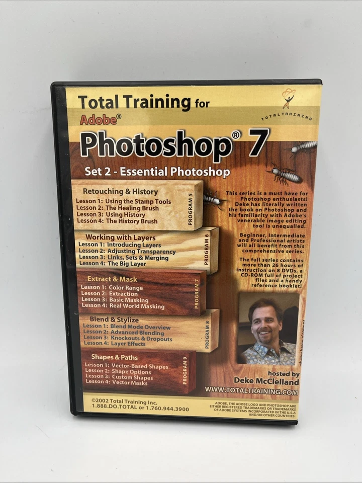 Total Training for Adobe Photoshop 7 • Set 2 & 3 • DVD • Software Training - Image 2 of 4