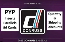 2025 Donruss Baseball PYP - Numbered Cards Mem Jersey Inserts Pick Your Player!