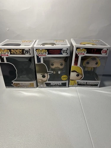 Lot Of 3 Funko Pop! Vinyl Action Figures 536 291 512 IT Stranger Things Bendy