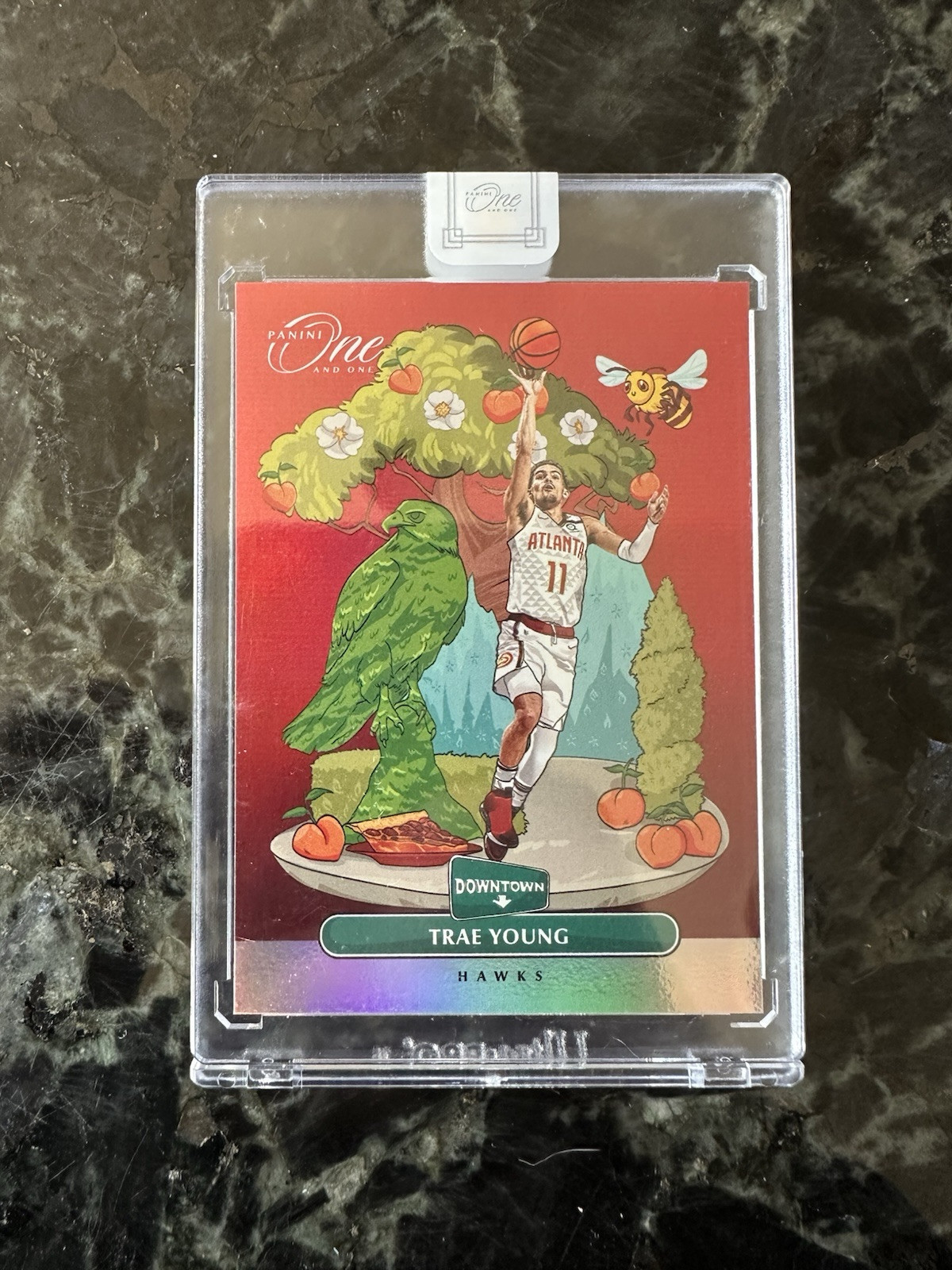 2019-20 Panini One and One - Downtown #3 Trae Young
