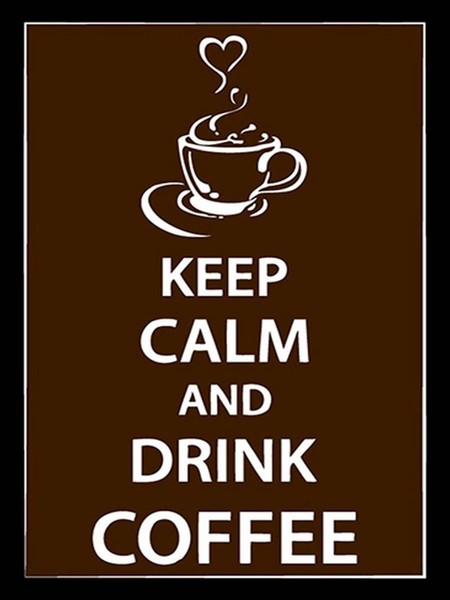 Holzschild 40X30 Cm Keep Calm Drink Coffee Kaffee Deko Geschenk Holz Schild-image
