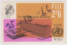 Sello (F77) Fiji 1966 2/6d multicolor fiscal ow355
