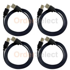 4X For HP CANON DELL BROTHER PRINTER SCANNER CABLE CORD USB 2.0 A-B 3FT NEW