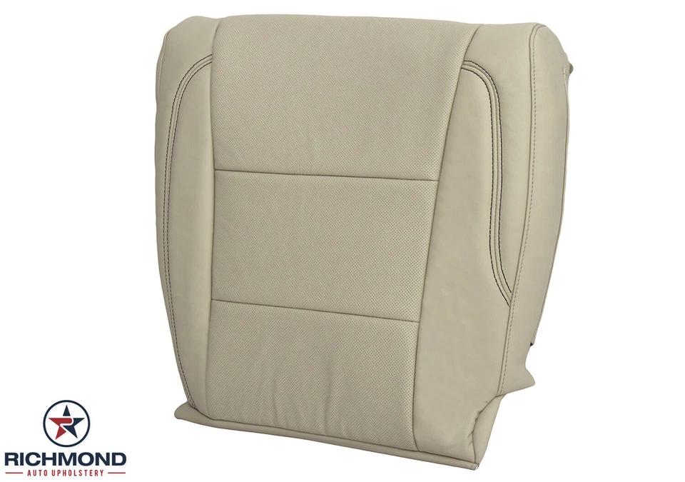 Para Toyota Avalon Limited 2013-2018 - Cubierta de asiento de cuero inferior del lado del conductor tostado Foto 4 de 4