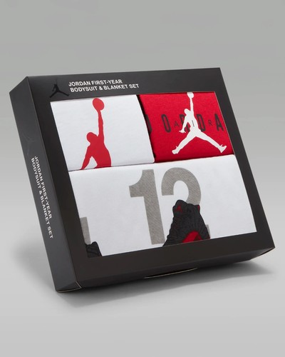 Nike Jordan Milestone Body-Set Babys 0–9 m 2er Pack Decke DB7272-100 Neu 0-12 J - Bild 6 von 6