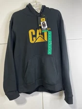 CAT Caterpillar Heavy Machinery Equipment Logo Hoodie Sweatshirt Pullover XL New